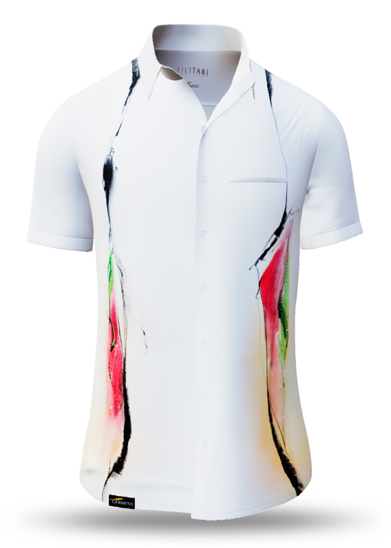 Camisa de verano para hombre FILITARI - 100 % algodón - 10 tallas, de la XS a la 6XL - diseño excepcional - confección de primera calidad - tejidos «Made in Germany» - edición limitada y exclusiva