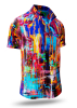 Camisa de verano para hombre HAPPY - 100 % algodón - 10 tallas, de la XS a la 6XL - diseño excepcional - confección de primera calidad - tejidos «Made in Germany» - edición limitada y exclusiva