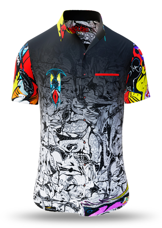 Camisa de verano para hombre BOLERO - 100 % algodón - 10 tallas, de la XS a la 6XL - diseño excepcional - confección de primera calidad - tejidos «Made in Germany» - edición limitada y exclusiva