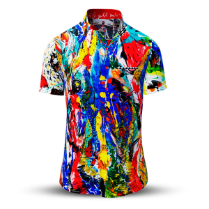 Camisa de verano para hombre MUNEGU - 100 % algodón - 10 tallas, de la XS a la 6XL - diseño excepcional - confección de primera calidad - tejidos «Made in Germany» - edición limitada y exclusiva