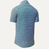 Camisa de hombre de manga corta CUBO AZUR – GERMENS artfashion – 100 % algodón - Talla S
