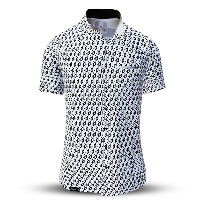 Camisa de verano para hombre CUBO POLAR - 100 % algodón - 10 tallas, de la XS a la 6XL - diseño excepcional - confección de primera calidad - tejidos «Made in Germany» - edición limitada y exclusiva
