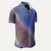 Herrenhemden Kurzarm CUBO SPHERE – GERMENS artfashion – 100 % Baumwolle - Größe 5XL