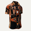 Cotton Shirts Short Sleeve NEW ORLEANS FUNKY – GERMENS artfashion – 100 % Cotton - Size 3XL