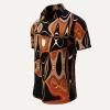 Button-down Shirt Short Sleeve NEW ORLEANS FUNKY – GERMENS artfashion – 100 % Cotton - Size 6XL