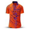 Sommerhemd Herren DENADA ORANGE - 100 % Baumwolle - 10 Größen von XS - 6XL - außergewöhnliches Design - feinste Verarbeitung - Stoffe Made in Germany - limitiert und exklusiv