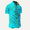 Camisa de verano para hombre DENADA BLUE - 100 % algodón - 10 tallas, de la XS a la 6XL - diseño excepcional - confección de primera calidad - tejidos «Made in Germany» - edición limitada y exclusiva