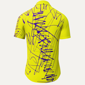 Camisa de verano para hombre DENADA YELLOW - 100 % algodón - 10...