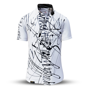Camisa de verano para hombre DENADA WHITE - 100 % algodón - 10 tallas, de la XS a la 6XL - diseño excepcional - confección de primera calidad - tejidos «Made in Germany» - edición limitada y exclusiva