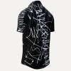 Herren Hemd Kurzarm DENADA BLACK – GERMENS artfashion – 100 % Baumwolle - Größe XS