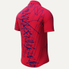 Kurzärmliges Hemd DENADA RED – GERMENS artfashion – 100 % Baumwolle - Größe XS
