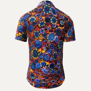 Camisa de verano para hombre CIRCULI SANGRIA - 100 % algodón - 10...