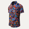 Camisa de manga corta para hombre CIRCULI SANGRIA