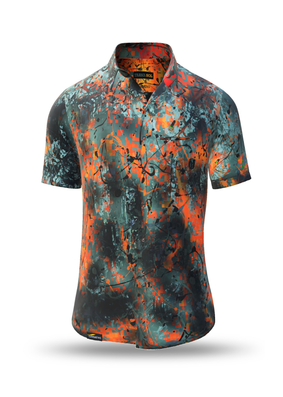 Camisa de verano para hombre TARNA SOL - 100 % algodón - 10 tallas, de la XS a la 6XL - diseño excepcional - confección de primera calidad - tejidos «Made in Germany» - edición limitada y exclusiva