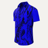 Herrenhemd Kurzarm DORNENPRINZ INDIGO – GERMENS artfashion – 100 % Baumwolle - Größe M