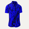 Kurzarmhemd Herren DORNENPRINZ INDIGO – GERMENS artfashion – Größe L