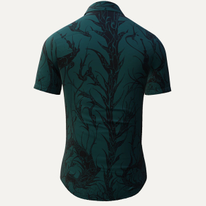 Camisa de verano para hombre DORNENPRINZ WALD - 100 % algodón - 10...