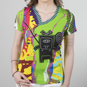 MILIDILI - Camiseta de manga corta de colores para mujer