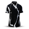 Sommerhemd Herren LEBENSADER KAVIAR - 100 % Baumwolle - 10 Größen von XS - 6XL - außergewöhnliches Design - feinste Verarbeitung - Stoffe Made in Germany - limitiert und exklusiv