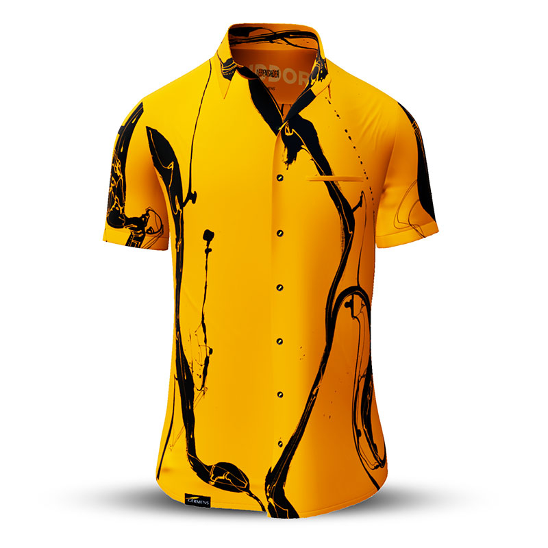 Camisa de verano para hombre LEBENSADER SANDDORN - 100 % algodón - 10 tallas, de la XS a la 6XL - diseño excepcional - confección de primera calidad - tejidos «Made in Germany» - edición limitada y exclusiva