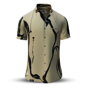 Camisa de verano para hombre LEBENSADER OLIV - 100 % algodón - 10 tallas, de la XS a la 6XL - diseño excepcional - acabado de primera calidad - tejidos «Made in Germany» - edición limitada y exclusiva