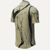 Herren Hemd Kurzarm LEBENSADER OLIV – GERMENS artfashion – 100 % Baumwolle - Größe 4XL
