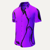 Camisa de manga corta para hombre LEBENSADER LILÁ