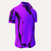 Sommerhemd Herren LEBENSADER FLIEDER - 100 % Baumwolle - 10 Größen von XS - 6XL - außergewöhnliches Design - feinste Verarbeitung - Stoffe Made in Germany - limitiert und exklusiv