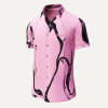 Camisa de manga corta LEBENSADER LACHS – GERMENS artfashion – 100 % algodón - Talla 6XL