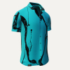 Camisa de verano para hombre LEBENSADER PETROL - 100 % algodón - 10 tallas, de la XS a la 6XL - diseño excepcional - confección de primera calidad - tejidos «Made in Germany» - edición limitada y exclusiva