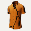 Herren Hemd Kurzarm LEBENSADER SIENA – GERMENS artfashion – 100 % Baumwolle - Größe XS