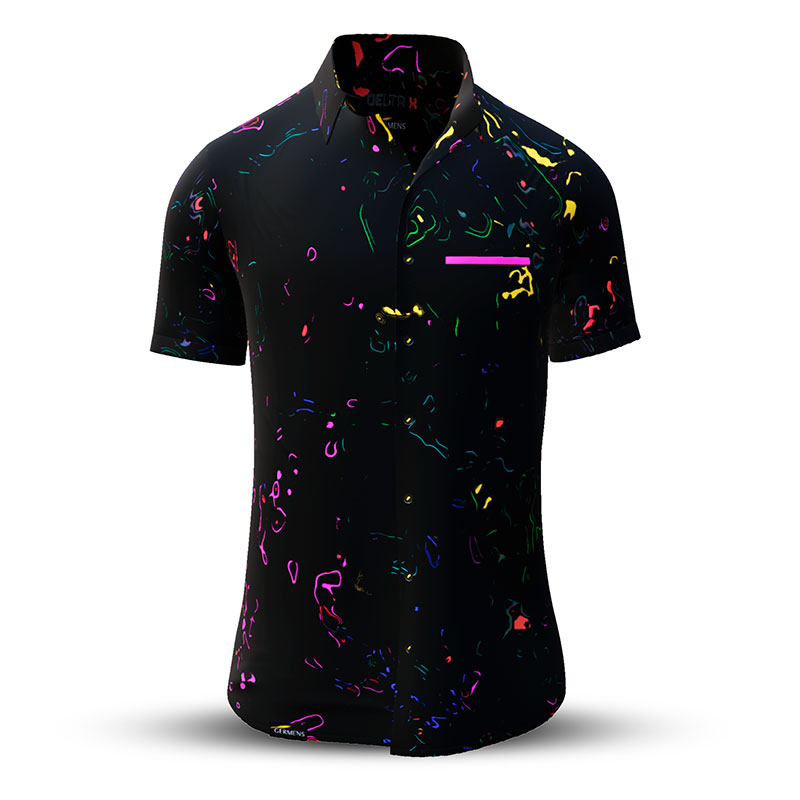 Camisa de verano para hombre DELTA X - 100 % algodón - 10 tallas, de la XS a la 6XL - diseño excepcional - confección de primera calidad - tejidos «Made in Germany» - edición limitada y exclusiva