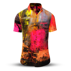 Sommerhemd Herren VERVE BERNSTEIN - 100 % Baumwolle - 10 Größen von XS - 6XL - außergewöhnliches Design - feinste Verarbeitung - Stoffe Made in Germany - limitiert und exklusiv