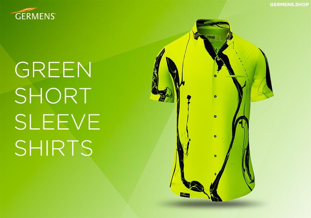 GREEN BUTTON UP SHIRTS from GERMENS