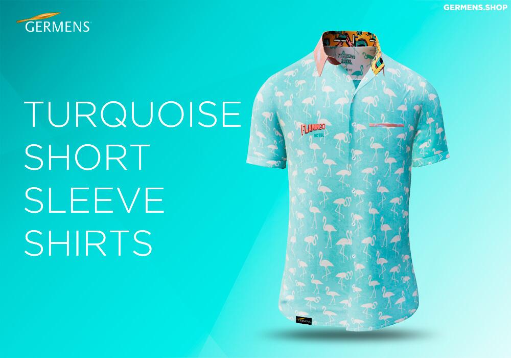 TURQUOISE SHIRTS MEN´S from  GERMENS