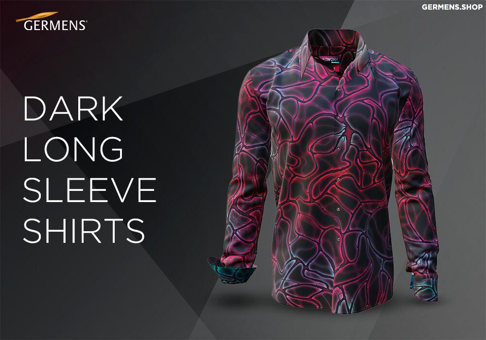 Dark Long Sleeve Shirts from GERMENS art fashion