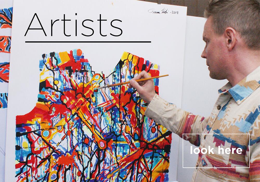 Artist collaboration by GERMENS artfashion