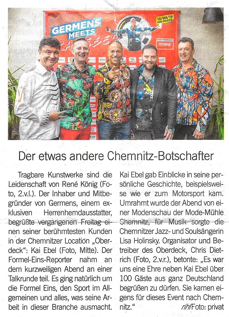 BLICK Chemnitz berichtet über Kai Ebel in Chemnitz - 18.09.2019