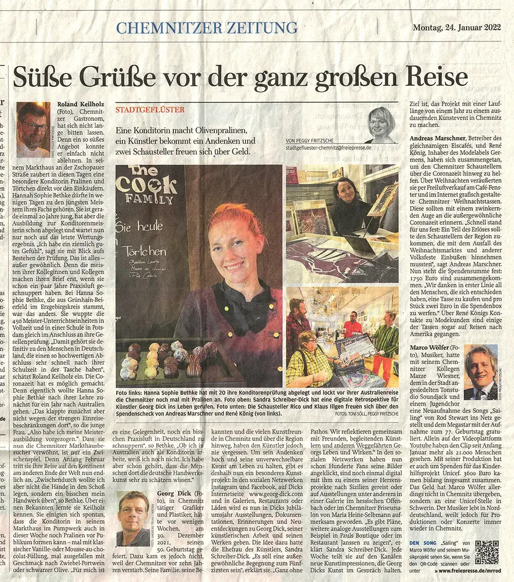 Freie Presse,  24. Januar 2022