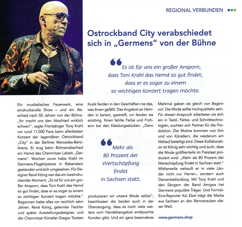 Morgenpost Chemnitz berichtet über Kai Ebels Besuch in Chemnitz - 14.09.2019
