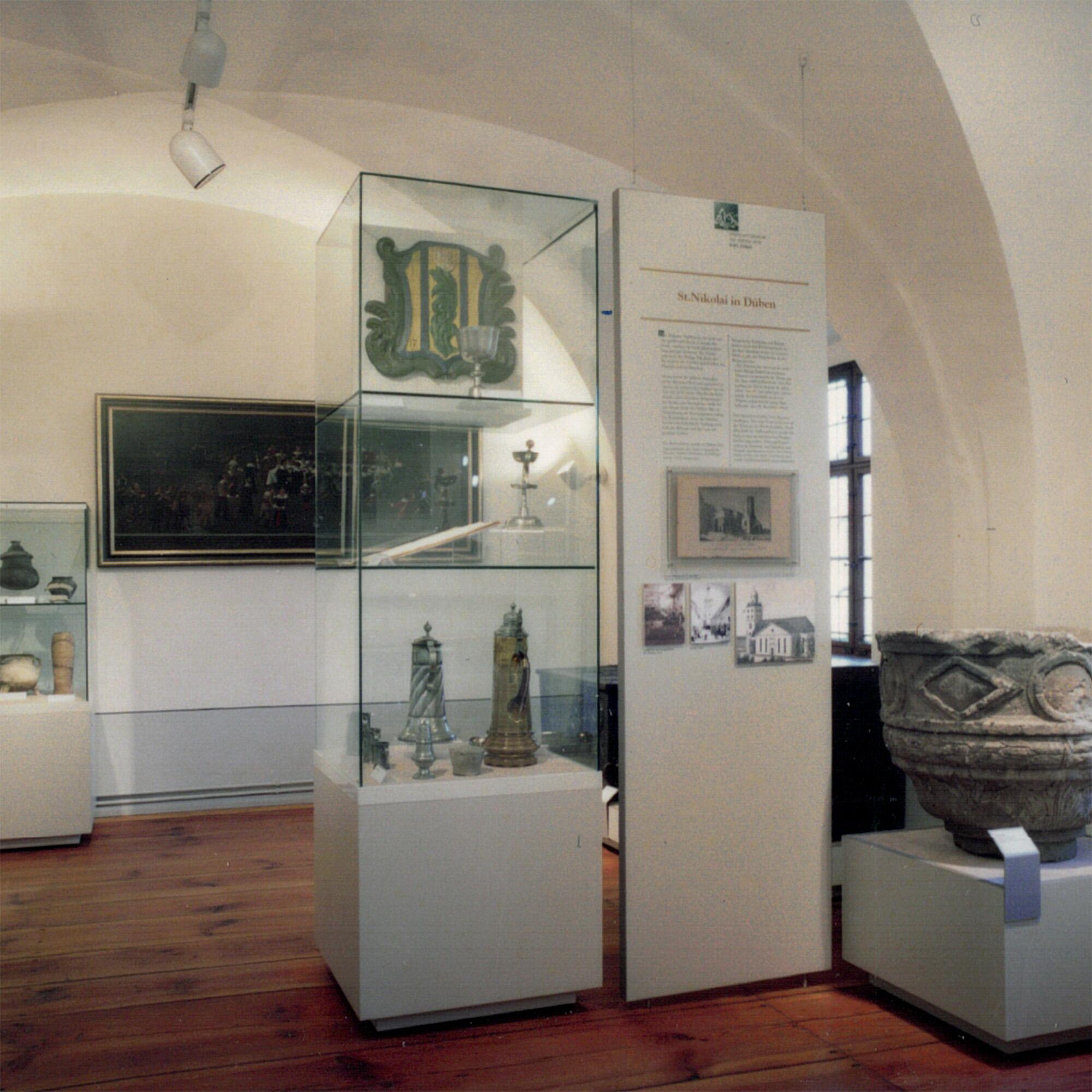 Ausstellung zur Stadtgeschichte im Landwirtschaftsmuseum der Dübener Heide Burg Düben