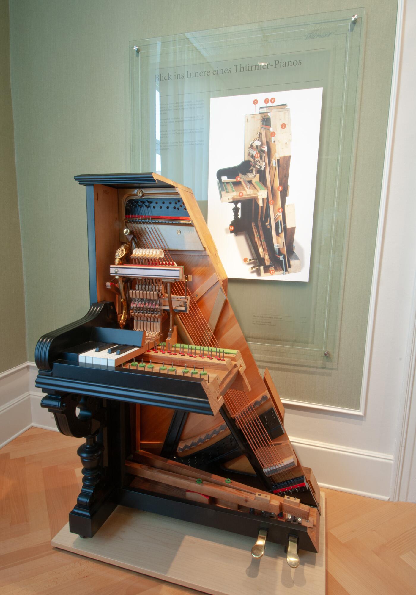 Ausstellung zur Geschichte der Firma Ferd. Thürmer im Thürmer Pianofortemuseum Meissen