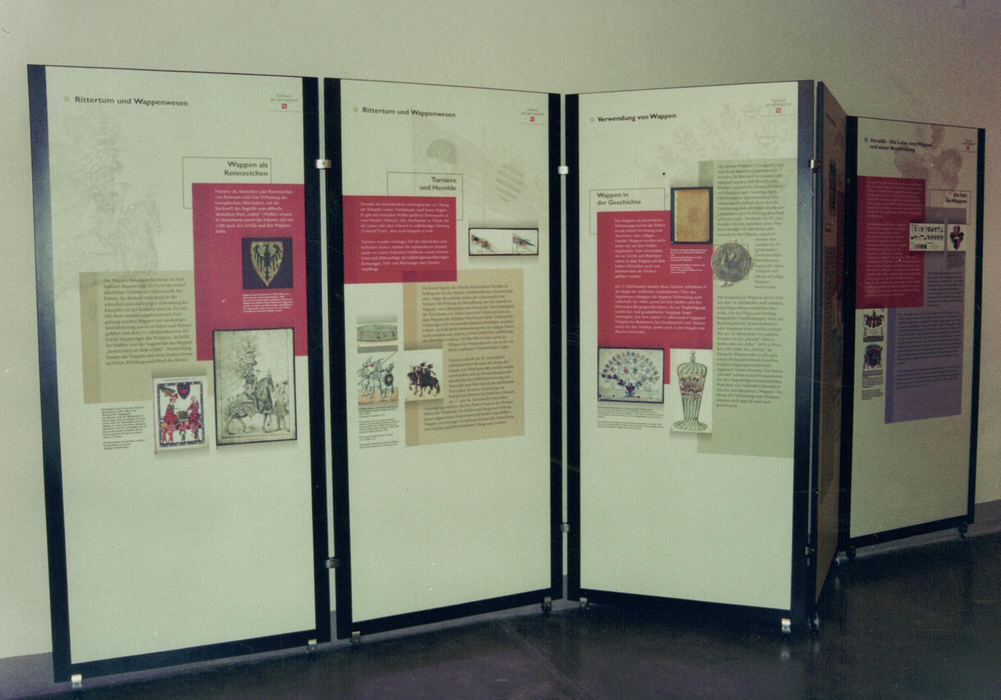 Wanderausstellung "Sachsen gut gewappnet" Sächsisches Hauptstaatsarchiv Dresden