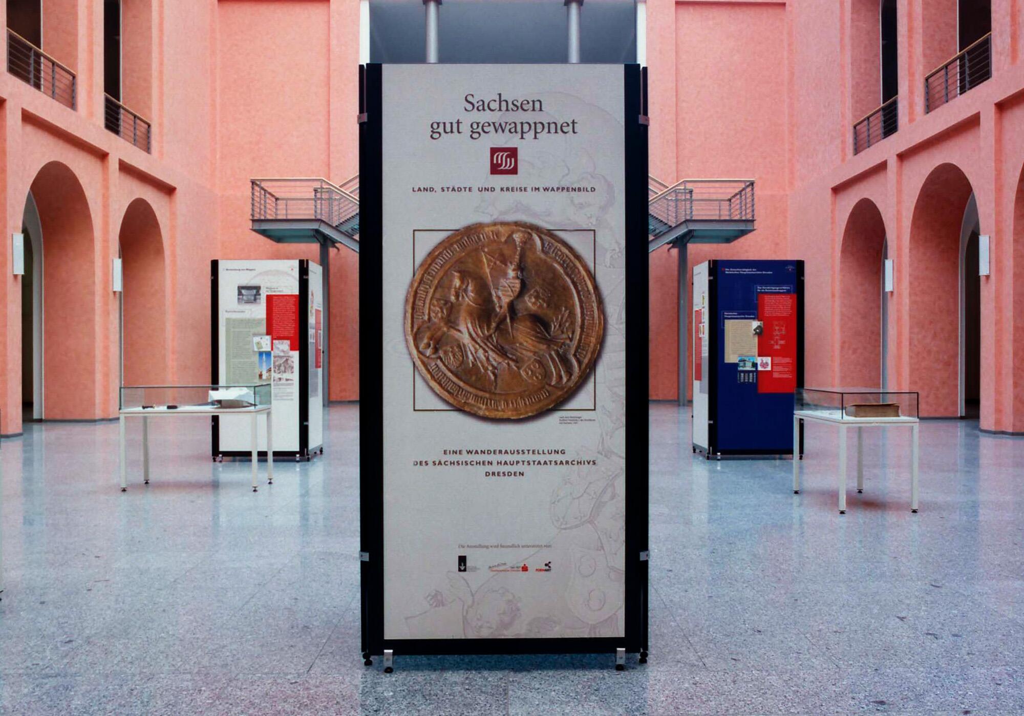 Wanderausstellung "Sachsen gut gewappnet" Sächsisches Hauptstaatsarchiv Dresden