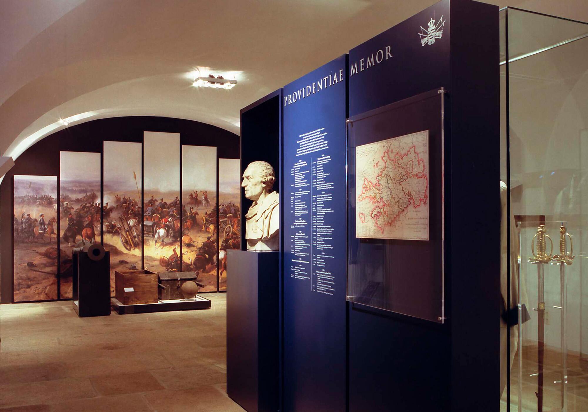 Ausstellung zur Sächsischen Militärgeschichte im Museum für Sächsische Militärgeschichte 1806 bis 1815 in Königshain