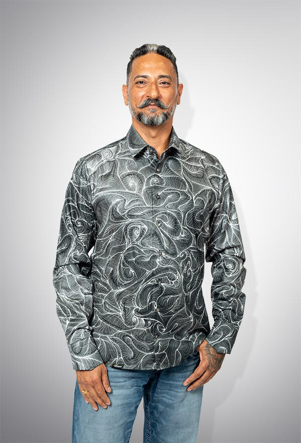 Hemd Herren GERMENS Modell CONCHIFERA GRAPHIT
