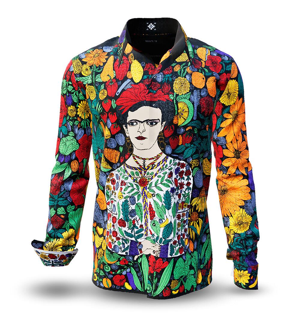 Hemd Herren BLUMEN MEXICOS von GERMENS artfashion gestaltet von Daniel Schoa vom Atelier Blau