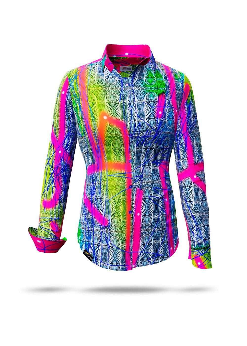 auf 7 Stück limitiertes Bluse Damen CRAZY TIGER von GERMENS artfashion 