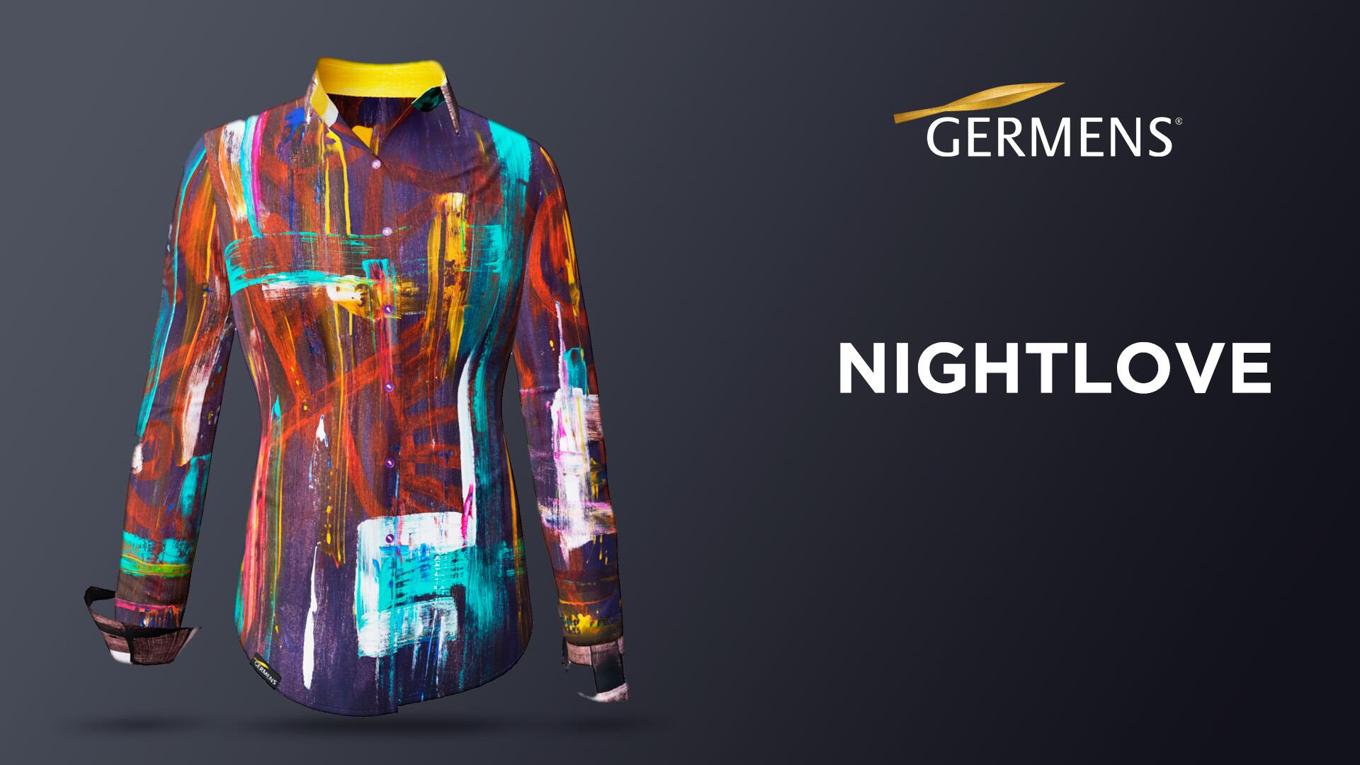 Video zur dunklen extravaganten Bluse NIGHTLOVE von GERMENS