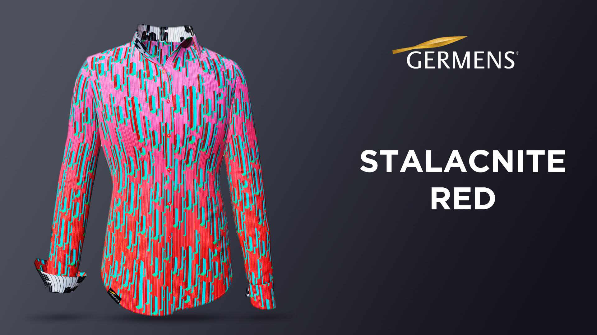 Extravagante Bluse STALACNITE RED von GERMENS